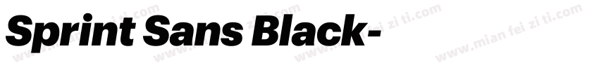 Sprint Sans Black字体转换
